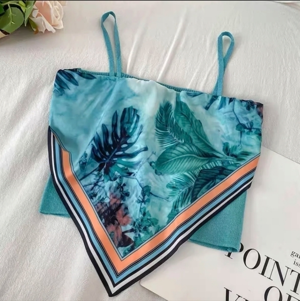 Brandless - CAMISOLES strapless Bohemian - Blue